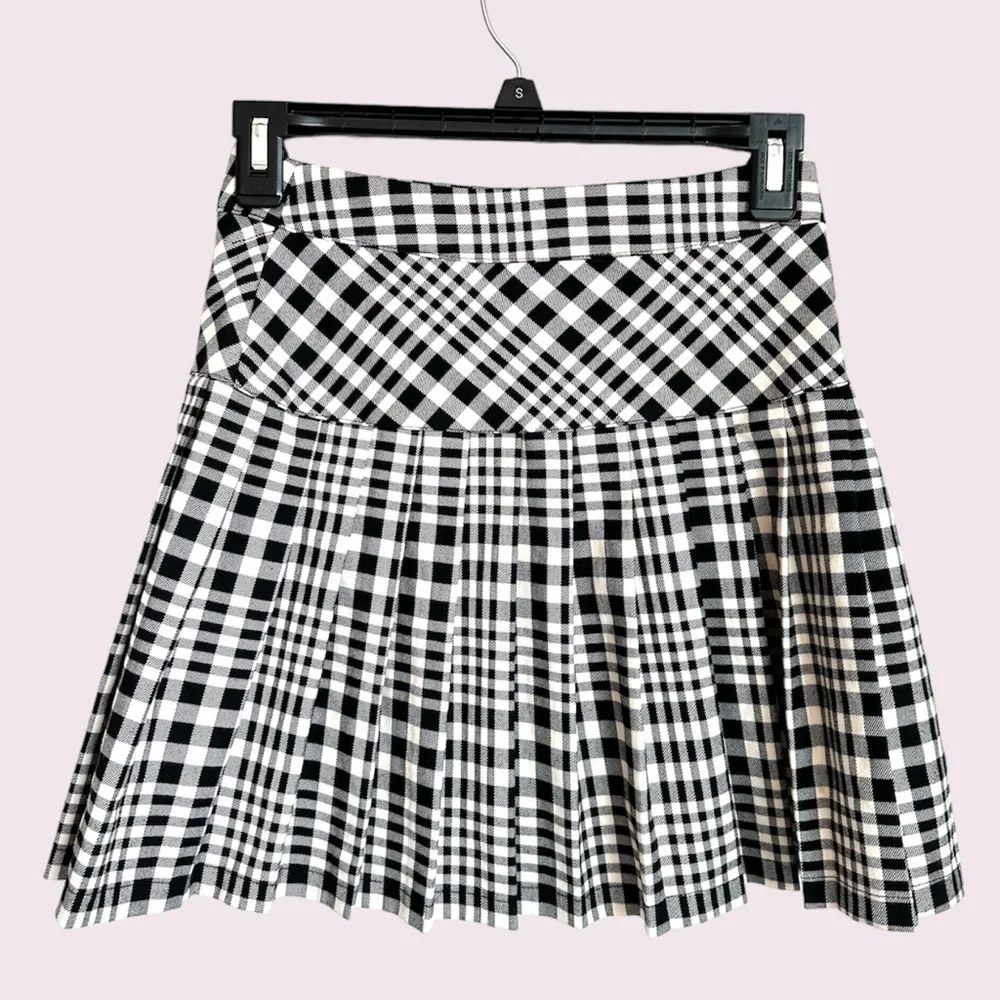 UO plaid pleated skirt